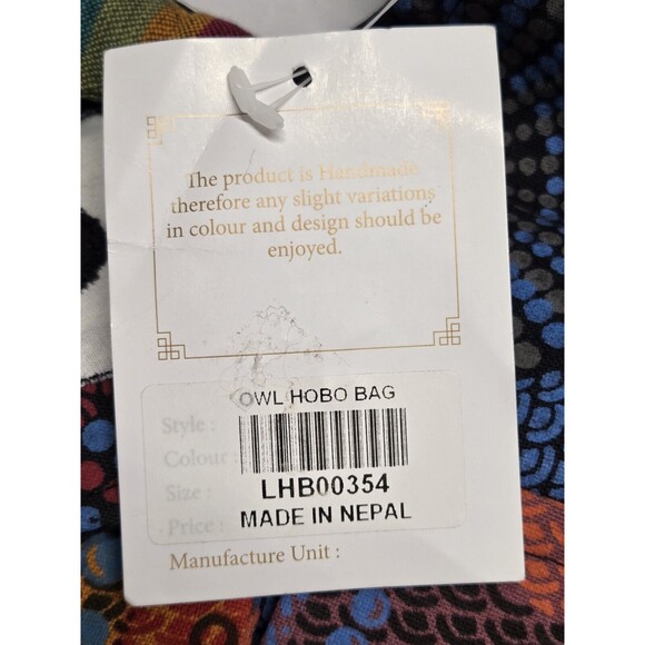 The Collection Royal Boho Hippie Crossbody Shoulder Bag Purse Patchwork Owl BNWT - Picture 4 of 8